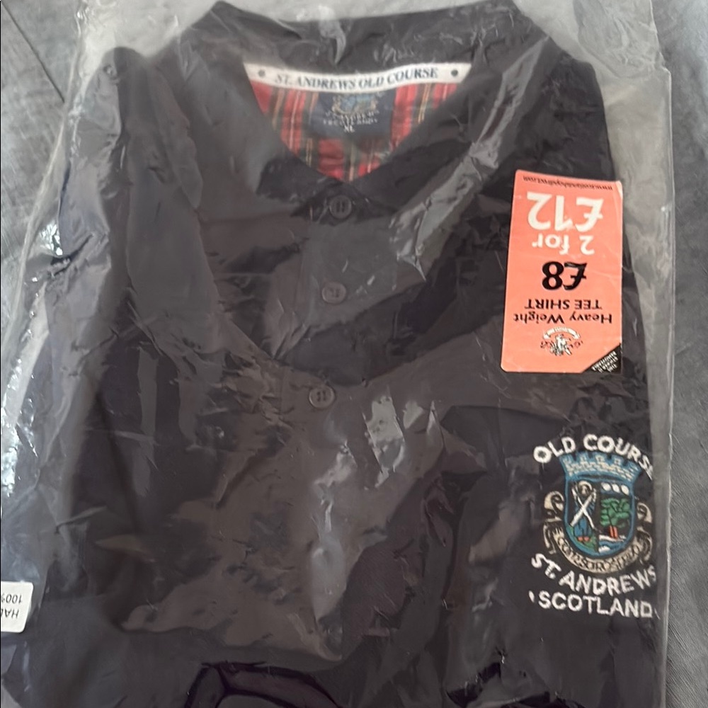 NFS do not buy St. Andrews Old Course navy blue Polo Shirt